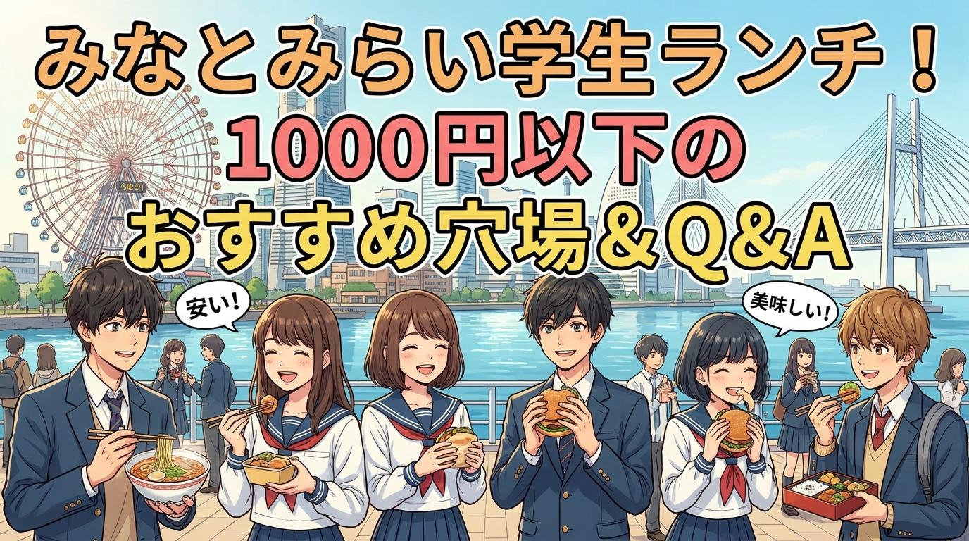 1000円以下は無理？みなとみらいでランチが安い学生向けの穴場店8選のアイキャッチ画像