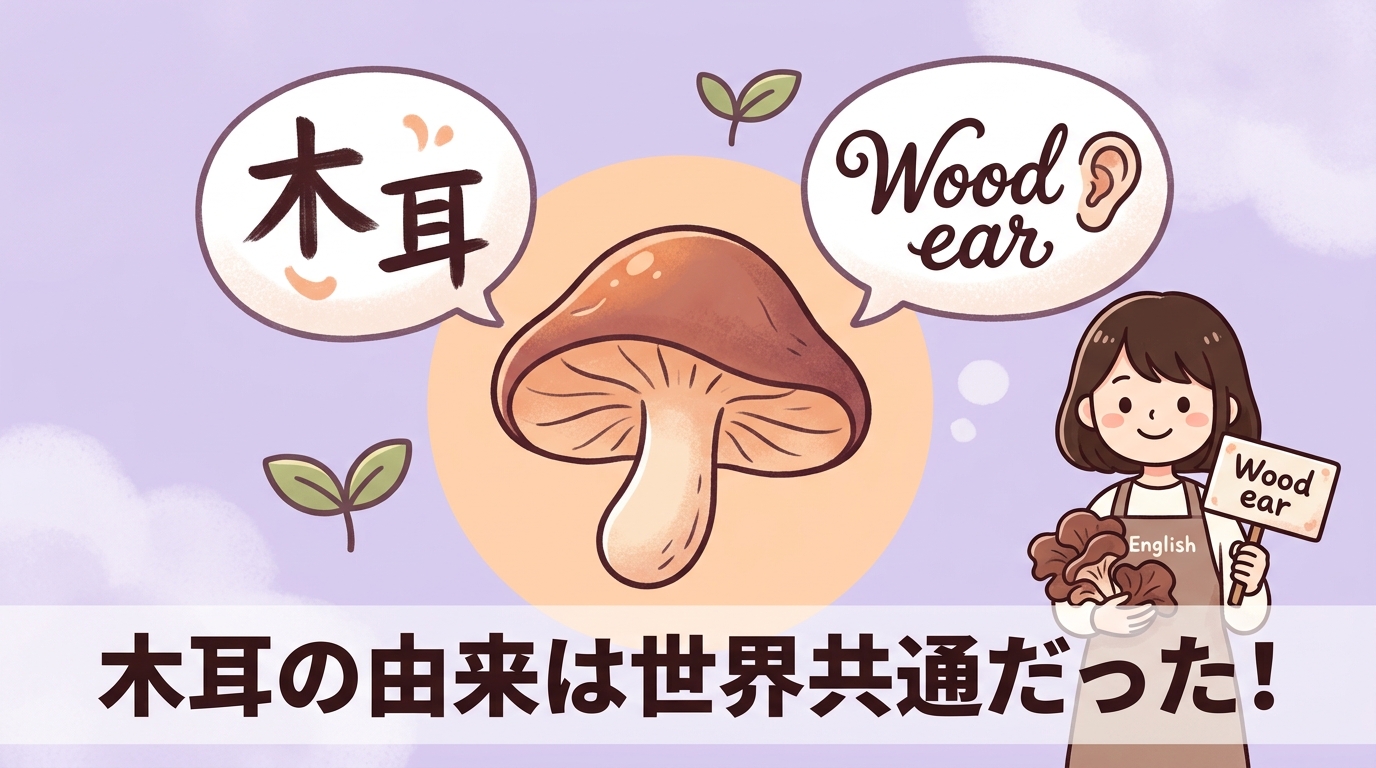木耳の漢字と英語名に共通する由来