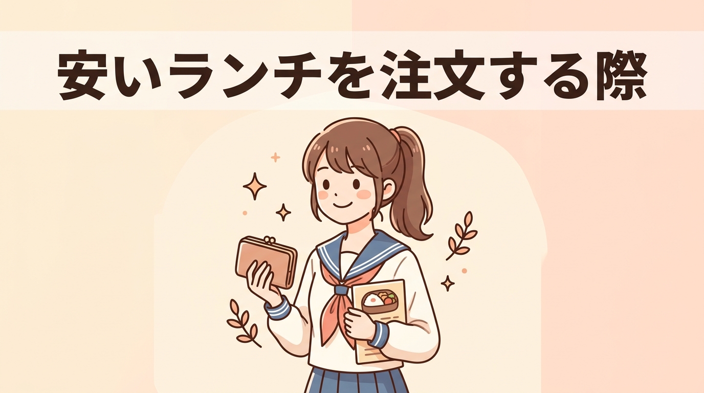 安いランチを注文する際のデメリット