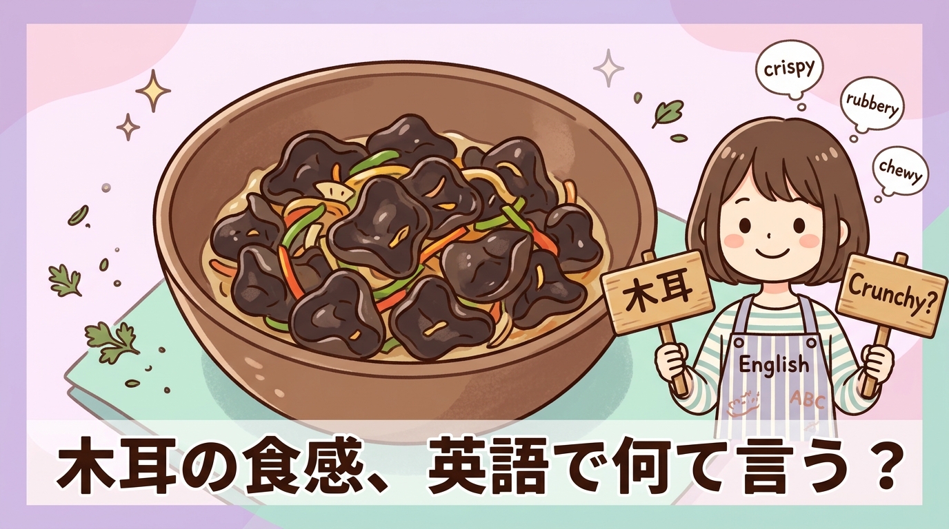 木耳の食感を伝える便利な英語表現