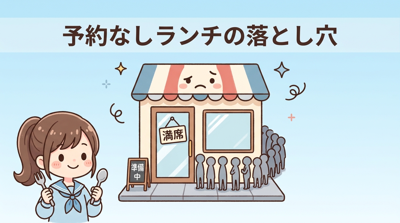 予約なしでランチを利用するデメリット