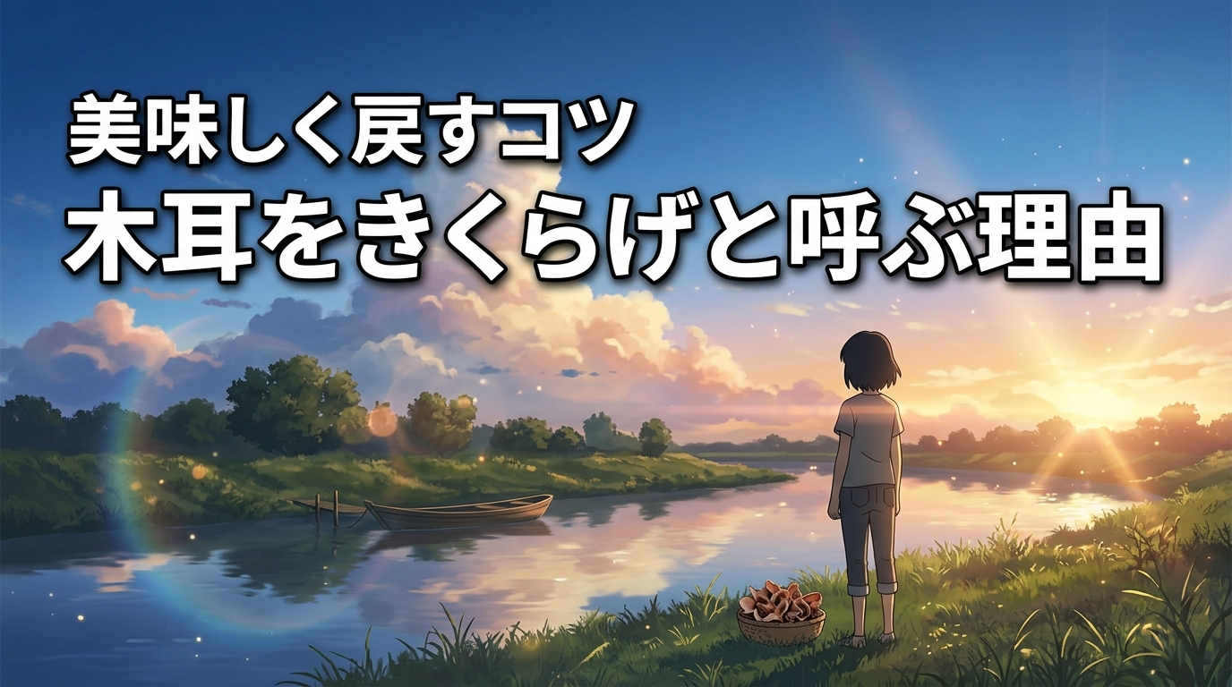 木耳という漢字をなぜ「きくらげ」と呼ぶ？意外な語源と美味しい戻し方のコツ