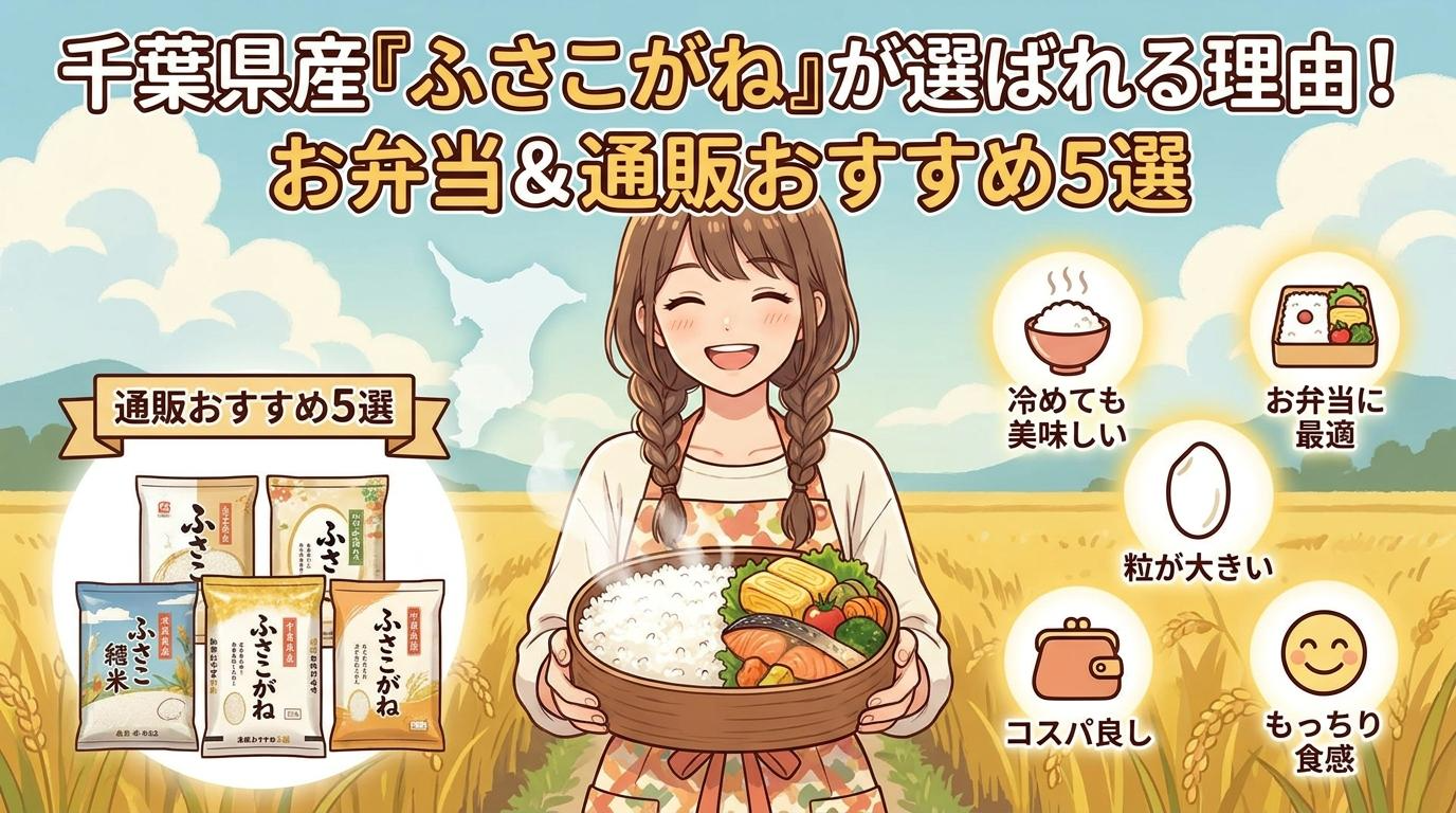 ふさこがねの米が選ばれる理由と通販おすすめ5選！お弁当向きのメリットも紹介のアイキャッチ画像
