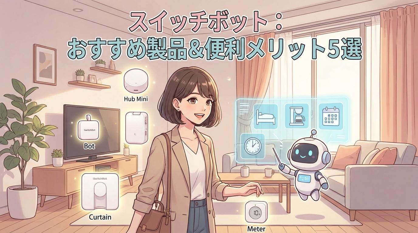 スイッチボットとは？おすすめ製品5選と生活を便利にする5つのメリットのアイキャッチ画像